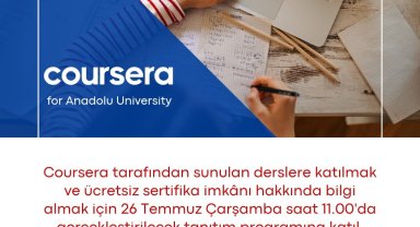 Anadolu Üniversiteliler bir çok sertifikaya ücretsiz erişecek