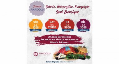 Anadolu Üniversitesi başarılı öğrencileri Eskişehir'de ağırlıyor