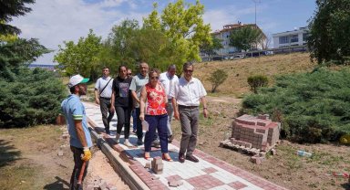 Başkan Ataç, Şehit Piyade Üsteğmen Onur İlkhan Parkı'nda incelemeler yaptı