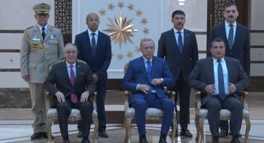 Cumhurbaşkanı Erdoğan, Cezayir Büyükelçisi Belani'yi kabul etti
