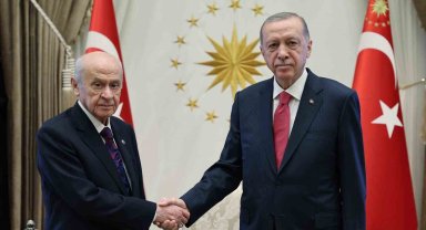 Cumhurbaşkanı Erdoğan, MHP Genel Başkanı Bahçeli ile görüştü