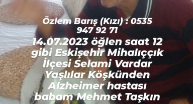 Eskişehir'de kaybolan yaşlı adam ölü bulundu