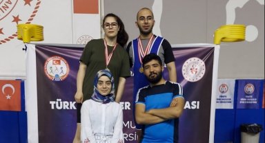 Görme engelli Salih'in halterde büyük başarısı