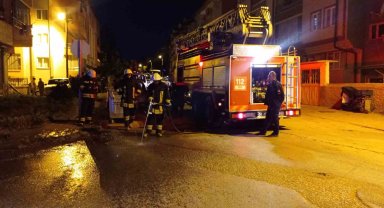 Gürültüyle yanmaya başladı, ekipler alarma geçti