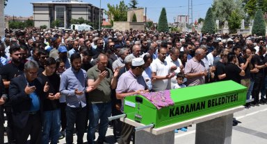 Isparta'da gölde boğulan kadın, memleketi Karaman'da defnedildi