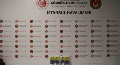 İstanbul Havalimanı'nda 6 buçuk kilo kokain ele geçirildi