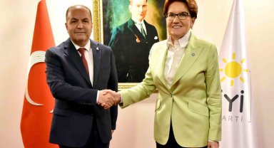İYİ Parti lideri Akşener, Anavatan Partisi Genel Başkanı İbrahim Çelebi ile bir araya geldi