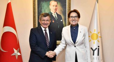 İYİ Parti lideri Akşener, Gelecek Partisi lideri Davutoğlu ile görüştü