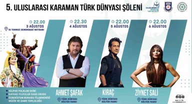 Karaman 5. Uluslararası Karaman Türk Dünyası Şöleni'ne hazırlanıyor
