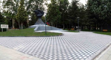 Karaman'da Türk Dil Parkı'nda yenileme çalışması yapıldı