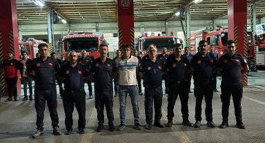 Kayseri itfaiyesinden Antalya'daki yangın söndürme çalışmalarına destek