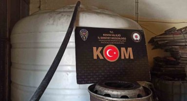 Konya'da 13 bin 500 litre kaçak akaryakıt ele geçirildi