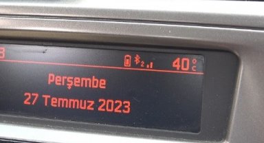Konya'da termometreler 40 dereceyi gösterdi