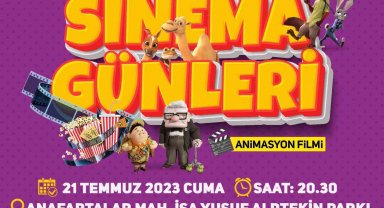 Melikgazi; Açık Hava Sineması ile yaz akşamlarını keyfe dönüştürüyor