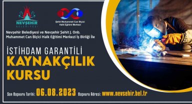 Nevşehir'de istihdam garantili kurs açılacak