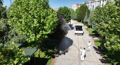 Selçuklu'da haşere ilaçlaması sürüyor