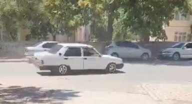 Sokak ortasında drift atan ehliyetsiz sürücüye 28 bin 532 lira ceza