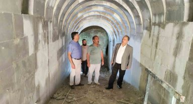 Talas'ta tarihi sarnıç gün yüzüne çıkartılıyor