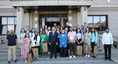 18 ülkeden 21 öğrenci Akyurt'u ziyaret etti