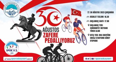 30 Ağustos için 'Zafere Pedallıyoruz' etkinliği düzenlenecek