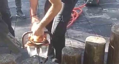 Acıyla kıvranıyorlardı, yardıma itfaiye ekipleri yetişti