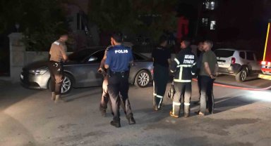 Aksaray'da 8 katlı apartmanda korkutan yangın