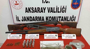 Aksaray'da uyuşturucu tacirine jandarma operasyonu