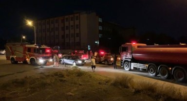 Ankara'da boş arazide çıkan yangın paniğe neden oldu