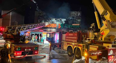 Ankara'da market yangını