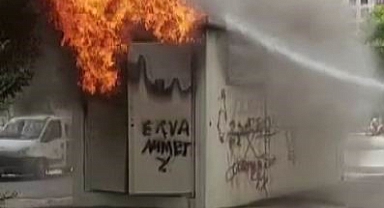 Aşırı sıcak hava trafo merkezini alev topuna döndürdü