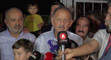 Bakan Özhaseki: "Eldeki kadro ile yapılabilecek ne varsa en iyisini yaptılar"