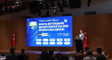 Başkan Altay, Konya Büyükşehir Belediyespor Kulübü sporcularıyla buluştu