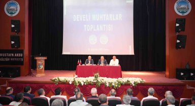 Başkan Büyükkılıç'tan Develi'de muhtarlarla istişare toplantısı