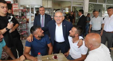Başkan Büyükkılıç'tan Nakliyeciler Sitesi Esnafına Teşekkür