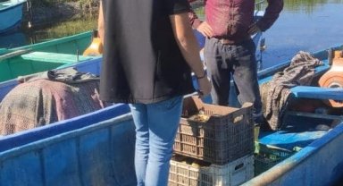 Beyşehir'de göl ve göletlerde avlanan tatlı su balıklarının boy limiti denetleniyor
