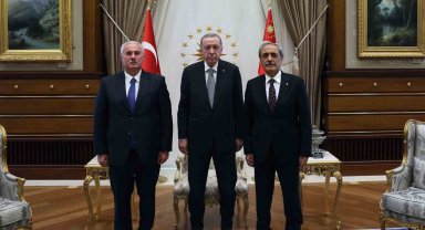 Cumhurbaşkanı Erdoğan, Yargıtay Başkanı ve Yargıtay Cumhuriyet Başsavcısı'nı kabul etti