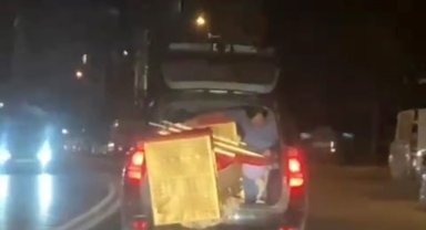 Duyarsız sürücü trafiği tehlikeye attı