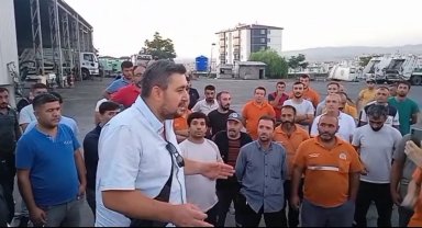 Etimesgut Belediyesi temizlik işleri çalışanları greve gitti