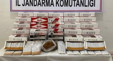 Kaçak sigara satmaya hazırlanan şahıs jandarma tarafından yakalandı