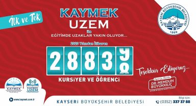 KAYMEK UZEM ile 28 bin 838 öğrenciye ücretsiz eğitim