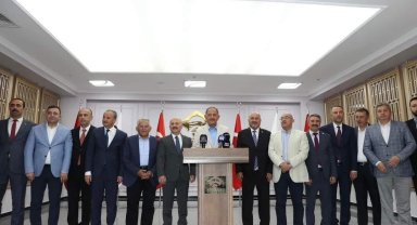 Kayseri OSB Yönetimi Adıyaman'da Deprem Konutları Temel Atma Törenine Katıldı
