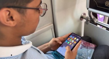 Kayseri'de tramvaylarda ücretsiz internet dönemi
