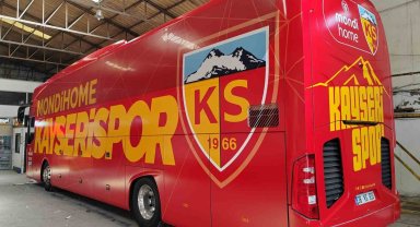 Kayserispor otobüsüne yeni makyaj