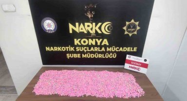Konya'da binlerce uyuşturucu hap ele geçirildi: 5 tutuklama