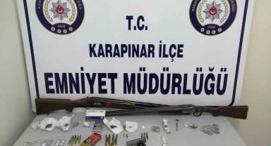 Konya'da silah ve uyuşturucu operasyonu
