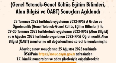 KPSS sonuçları açıklandı