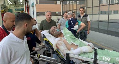 Kütahya'daki orman yangınında yaralanan işçiler Eskişehir Şehir Hastanesine sevk edildi