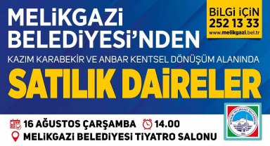 Melikgazi'den ev almak isteyenlere büyük fırsat: 35 daire ihale ile satılacak