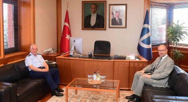 Orgeneral Kadıoğlu'ndan Rektör Erdal'a veda ziyareti