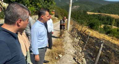 Şahin, Çanakkale yangınında zarar gören bölgeleri ziyaret etti